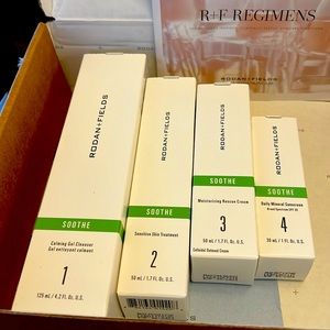 Rodan and Fields complete Soothe regimen; unopened.